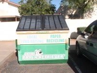 Lakeview Elementary School's Recycling Container