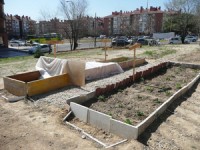 Construction Site in Spain turned into a vegetable garden