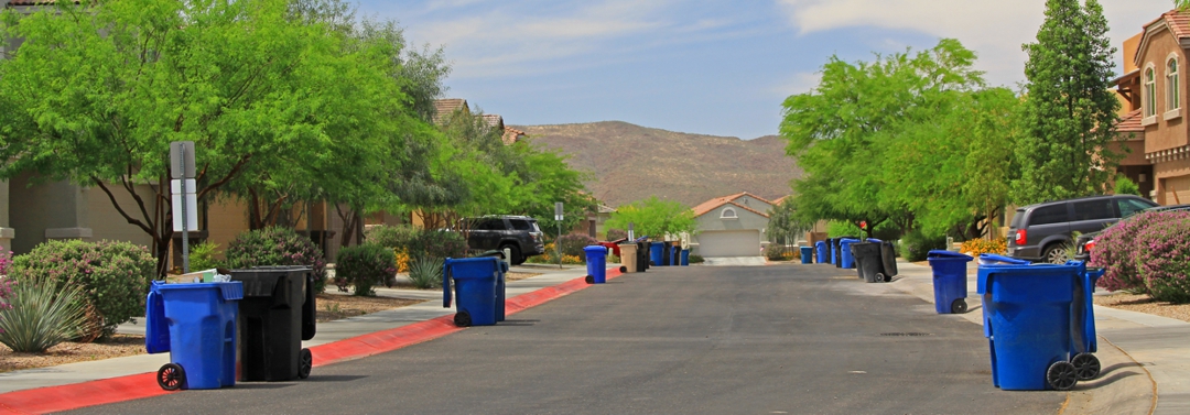 Tucson Arizona neighborhood trash pick-up