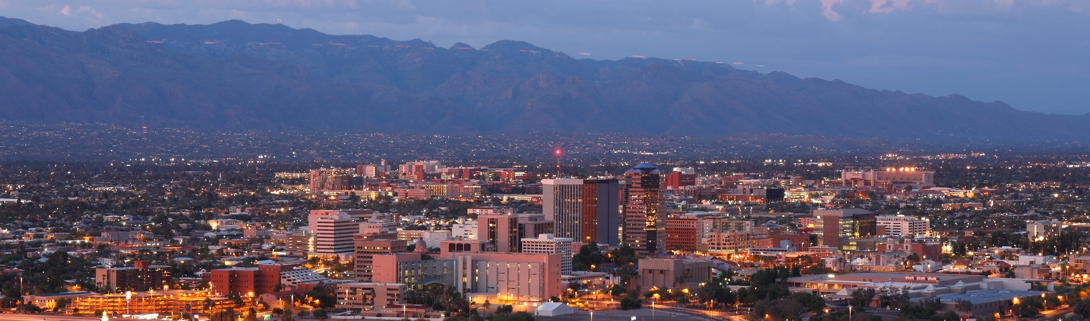 City of Tucson looking toward Catalina Mountains