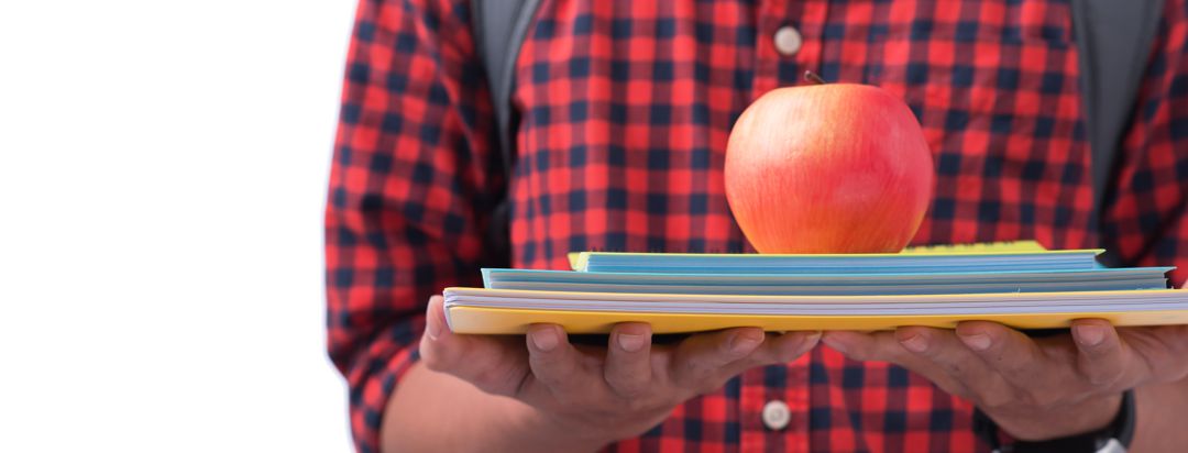 student carrying tomatoe