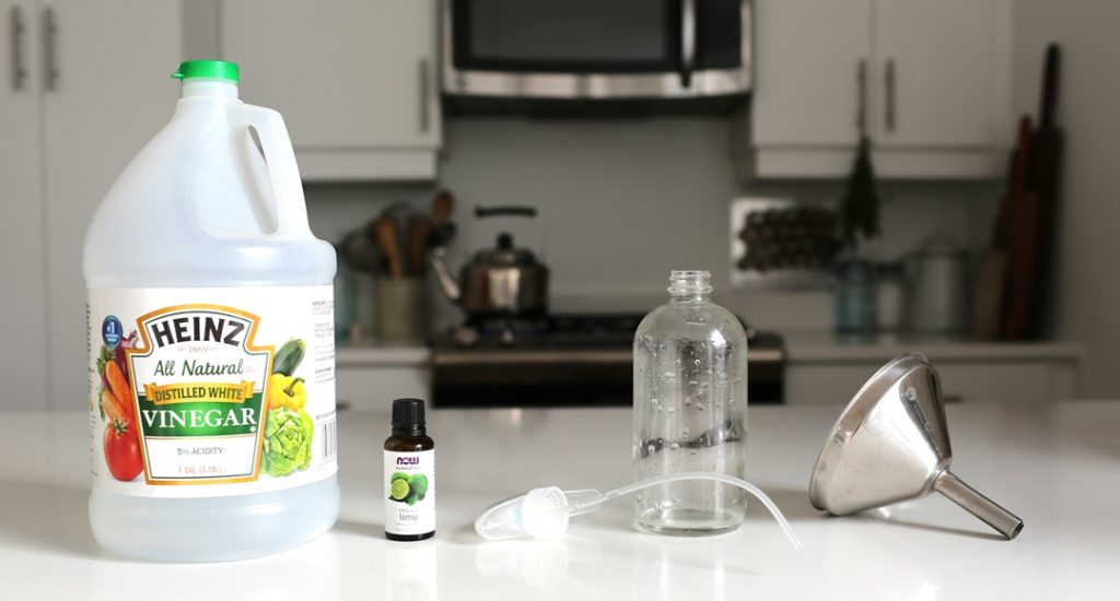 non-toxic cleaning products - vinegar, essential oils