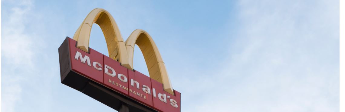 McDonald's golden arches sign