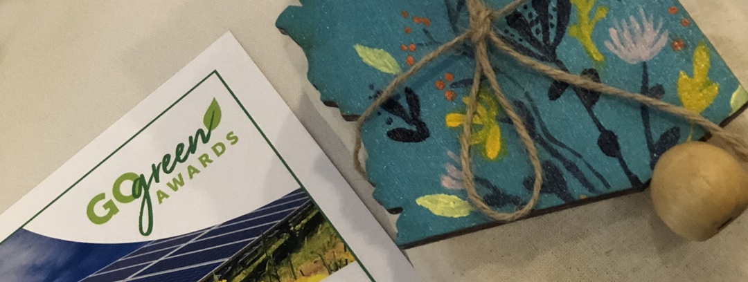 photo of program and favors at TEP Go Green Awards 2019
