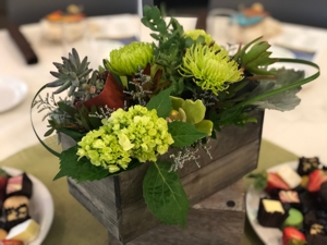 Go Green Awards table decoration