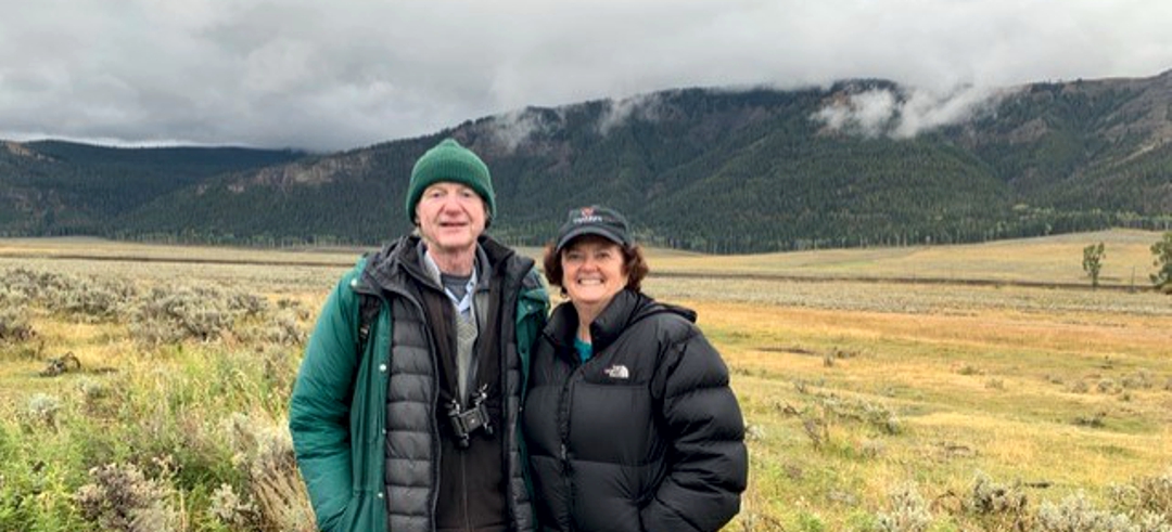 Rick McIntyre and Gina Murphy-Darling (aka Mrs. Green) at Yellowstone National Park