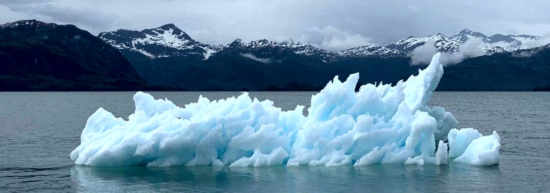 melting glacier iceberg