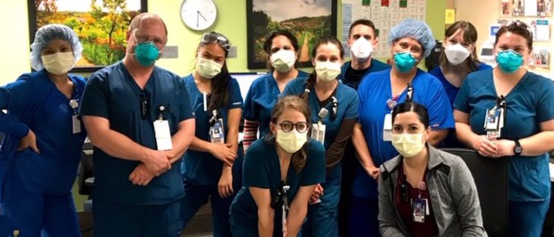 TMC legacy nurses wearing protective masks